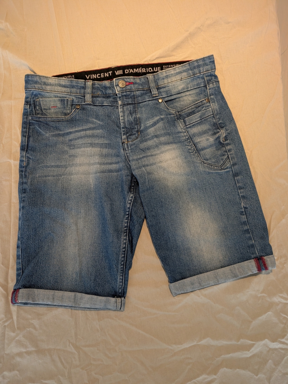 Men's Denim Shorts - Blue